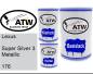 Preview: Lexus, Super Silver 3 Metallic, 176: 500ml Lackdose + 500ml Klarlack + 250ml Härter - Set, von ATW Autoteile West.